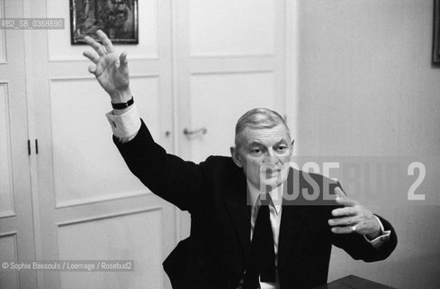 Portrait of Jean-Jacques (Jean Jacques) Gautier, le 15 octobre 1974  ©Sophie Bassouls/Leemage/Rosebud2