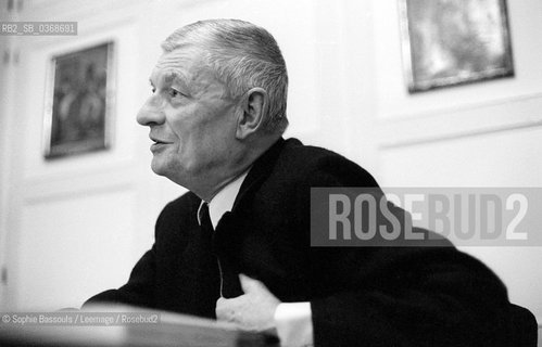 Portrait of Jean-Jacques (Jean Jacques) Gautier, le 15 octobre 1974  ©Sophie Bassouls/Leemage/Rosebud2