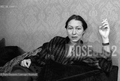 Portrait of Florence Delay, le 29 janvier 1996  ©Sophie Bassouls/Leemage/Rosebud2