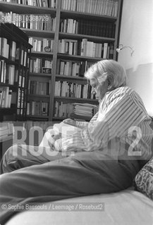 Portrait of Jorge Semprun le 4 octobre 1999  ©Sophie Bassouls/Leemage/Rosebud2