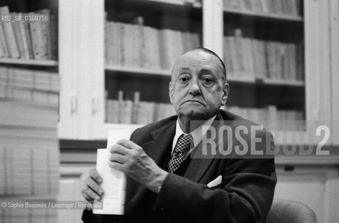 Portrait of Alejo Carpentier, le 15 juin 1976  ©Sophie Bassouls/Leemage/Rosebud2