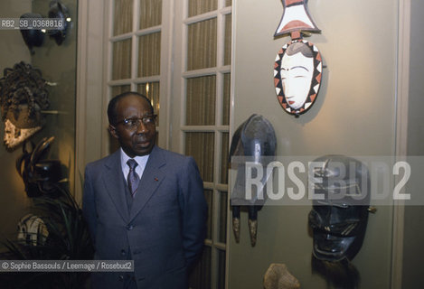 Portrait of Leopold-Sedar (Leopold Sedar) Senghor at Paris, le 10 aout 1988  ©Sophie Bassouls/Leemage/Rosebud2