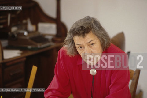 Portrait of Patricia Highsmith, le 17 octobre 1989, Locarno, Switzerland  ©Sophie Bassouls/Leemage/Rosebud2