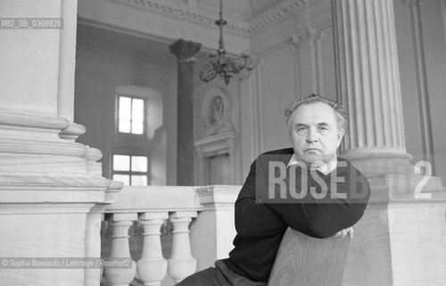 Portrait of Alexandre Zinoviev at Strasbourg, le 21 octobre 1989  ©Sophie Bassouls/Leemage/Rosebud2