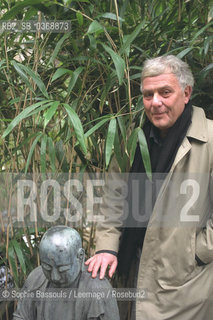 15 Feb 2000 --- PHILIPPE SOLLERS AT THE GUIMET MUSEUM  ©Sophie Bassouls/Leemage/Rosebud2