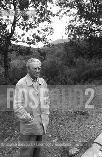 Portrait of Andre Stil at Camelas, Languedoc Roussillon, le 2 septembre 1999  ©Sophie Bassouls/Leemage/Rosebud2