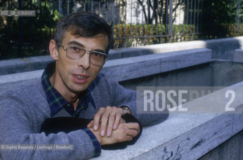 Portrait of Pierre Bergougnioux at Paris, le 23 juin 1987  ©Sophie Bassouls/Leemage/Rosebud2