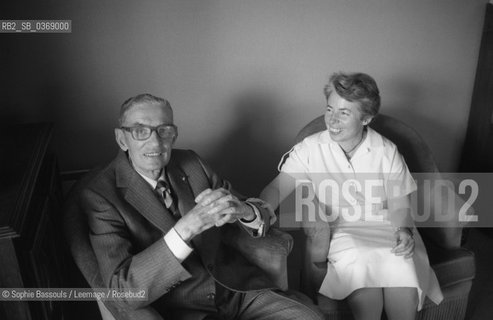 Portrait of Jean Fourastie at Paris, le 28 septembre 1987  ©Sophie Bassouls/Leemage/Rosebud2