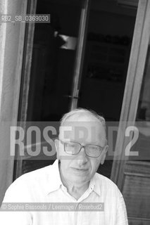 Jean-Claude (Jean Claude) Milner, le 10 aout 2012  ©Sophie Bassouls/Leemage/Rosebud2