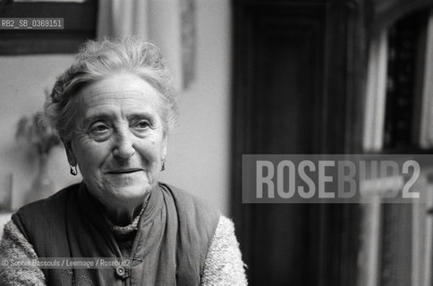 Portrait of Marie Mauron le 5 octobre 1980  ©Sophie Bassouls/Leemage/Rosebud2