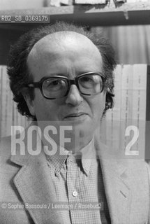 Portrait of Pierre Vidal-Naquet (Vidal Naquet) le 10 decembre 1980  ©Sophie Bassouls/Leemage/Rosebud2