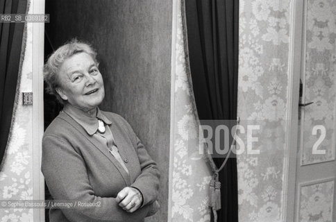 Portrait of Kathleen Raine le 17 fevrier 1981  ©Sophie Bassouls/Leemage/Rosebud2