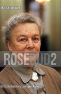 Portrait of Kathleen Raine le 17 fevrier 1981  ©Sophie Bassouls/Leemage/Rosebud2