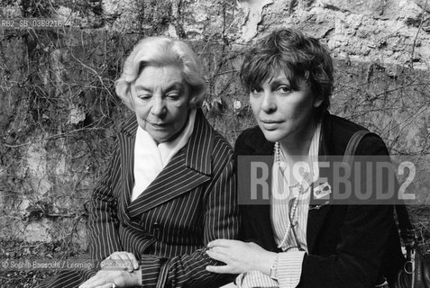 Portrait of  Michelle Auclair and Francoise Prevost le 1 avril 1978  ©Sophie Bassouls/Leemage/Rosebud2