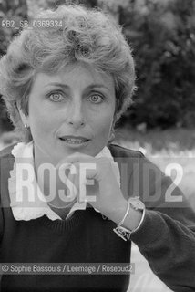 Portrait of Catherine Hermary-Vieille (Hermary Vieille) le 11 septembre 1981  ©Sophie Bassouls/Leemage/Rosebud2