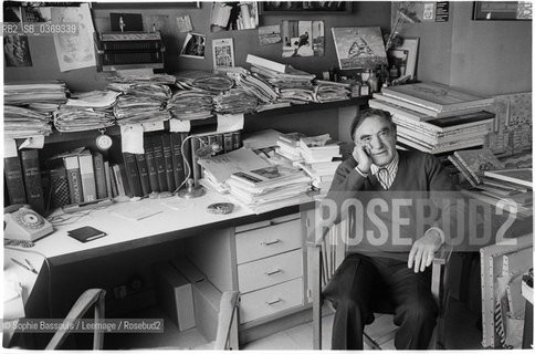 Portrait of Pierre Joffroy at Paris, le 24 janvier 1986  ©Sophie Bassouls/Leemage/Rosebud2