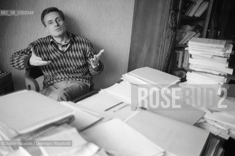 Portrait of Philippe Robrieux at Paris, le 5 mars 1986  ©Sophie Bassouls/Leemage/Rosebud2