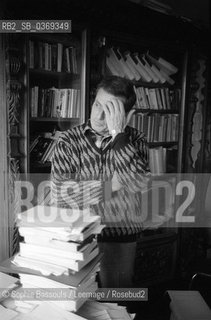 Portrait of Philippe Robrieux at Paris, le 5 mars 1986  ©Sophie Bassouls/Leemage/Rosebud2