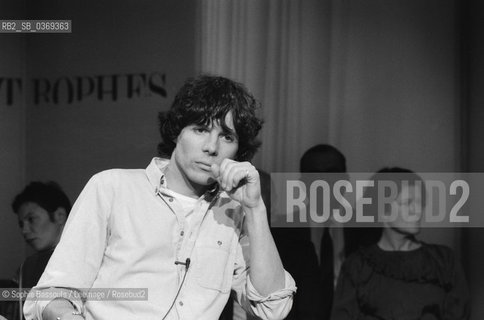 Bernard-Marie (Bernard Marie) Koltes in Television Appearance, (Apostrophes  emission de television) 21 septembre 1984  ©Sophie Bassouls/Leemage/Rosebud2