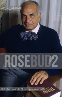 Portrait of Andre Chouraqui le 1 novembre 1985  ©Sophie Bassouls/Leemage/Rosebud2