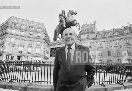 Portrait of Francois Bluche at Paris, le 11 septembre 1986  ©Sophie Bassouls/Leemage/Rosebud2