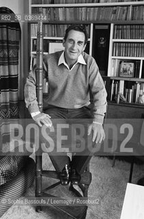 Portrait of Jean Lacouture at Paris, le 7 octobre 1986  ©Sophie Bassouls/Leemage/Rosebud2