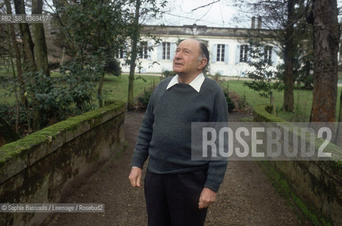 Portrait of Jacques Ellul at Bordeaux, le 20 decembre 1986  ©Sophie Bassouls/Leemage/Rosebud2