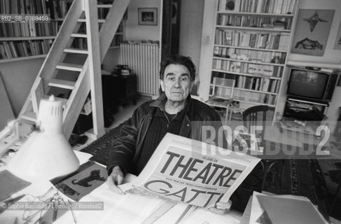 Portrait of Armand Gatti at Paris, le 9 janvier 1987  ©Sophie Bassouls/Leemage/Rosebud2