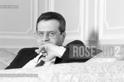 Portrait of Amin Maalouf at Paris, le 9 fevrier 1991  ©Sophie Bassouls/Leemage/Rosebud2