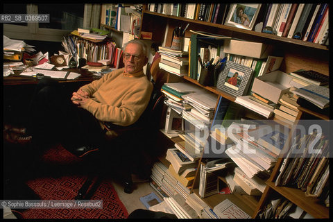 Portrait of Alain Touraine le 7 janvier 1999  ©Sophie Bassouls/Leemage/Rosebud2