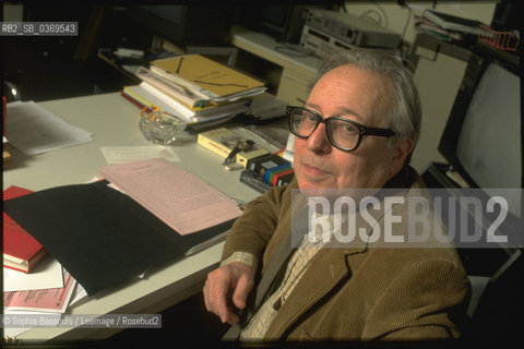 Portrait of Marc Ferro le 19 janvier 1998  ©Sophie Bassouls/Leemage/Rosebud2