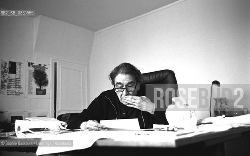 Portrait of Armand Gatti at Montreuil, Ile De France, le 16 juin 1998  ©Sophie Bassouls/Leemage/Rosebud2