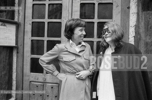 26 Apr 1978, Probably France --- Writers Benoite Groult and Kate Millett  ©Sophie Bassouls/Leemage/Rosebud2