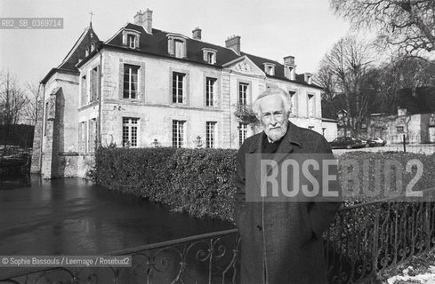 Portrait of Jacques de Bourbon-Busset (Bourbon Busset) a Ballancourt-sur-Essonne, France, le 1 fevrier 1987  ©Sophie Bassouls/Leemage/Rosebud2