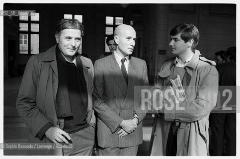 Portrait of Gabriel Matzneff and Philippe Sollers, le 6 mars 1985  ©Sophie Bassouls/Leemage/Rosebud2