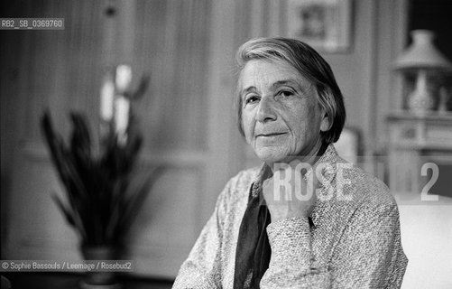 Portrait of Nathalie Sarraute, le 29 septembre 1976  ©Sophie Bassouls/Leemage/Rosebud2