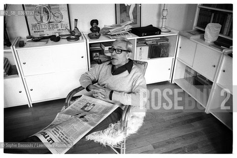 Portrait of Jacques Faizant, le 18 novembre 1976  ©Sophie Bassouls/Leemage/Rosebud2