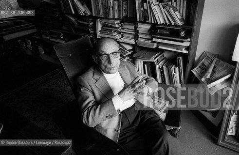 Portrait of Daniel Mayer, le 4 mai 1976  ©Sophie Bassouls/Leemage/Rosebud2