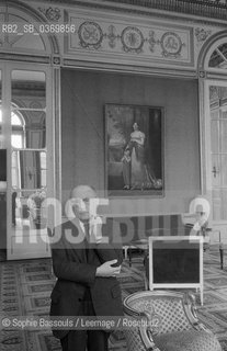 Portrait of Daniel Mayer, le 16 mars 1983  ©Sophie Bassouls/Leemage/Rosebud2