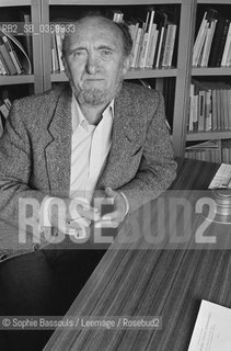 Portrait of Albert Jacquard at Paris, le 29 septembre 1986  ©Sophie Bassouls/Leemage/Rosebud2