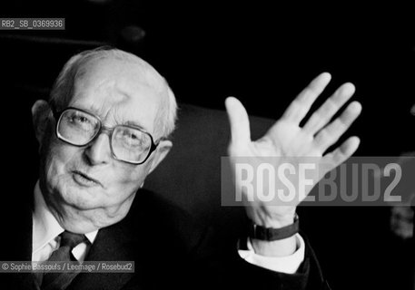 Portrait of Maurice Bardeche at Paris, le 24 octobre 1986  ©Sophie Bassouls/Leemage/Rosebud2