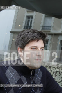 David-James Poissant, le 23 mai 2015  ©Sophie Bassouls/Leemage/Rosebud2