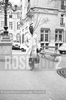 Portrait of Sony-Labou (Sony Labou - Sony-Labou - Sony Labou ), le 21 mars 1985  ©Sophie Bassouls/Leemage/Rosebud2