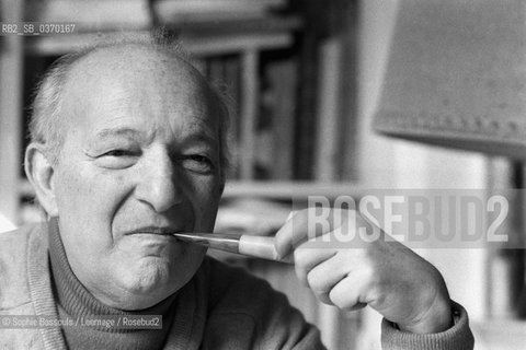 Portrait of Jean-Toussaint (Jean Toussaint) Desanti, le 4 mars 1982  ©Sophie Bassouls/Leemage/Rosebud2