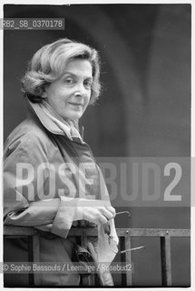 Portrait of Andree Chedid, le 18 septembre 1985  ©Sophie Bassouls/Leemage/Rosebud2