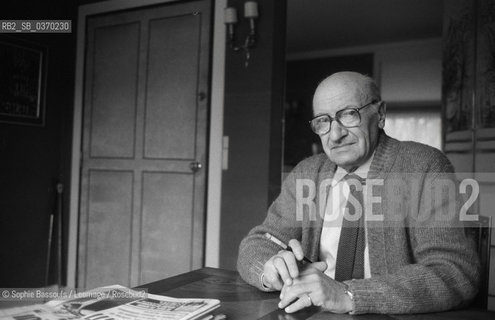 Portrait of Andre Frossard le 12 novembre 1982  ©Sophie Bassouls/Leemage/Rosebud2