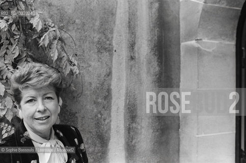 Portrait of Christiane Collange at Paris, le 10 decembre 1986  ©Sophie Bassouls/Leemage/Rosebud2