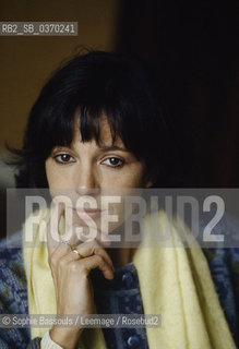 Portrait of Catherine Lepront at Bordeaux, le 20 decembre 1986  ©Sophie Bassouls/Leemage/Rosebud2