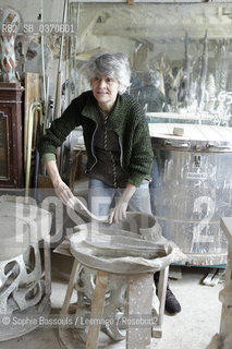 Portrait of Agnes Debizet dans son atelier - 05/02/2016  ©Sophie Bassouls/Leemage/Rosebud2