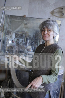 Portrait of Agnes Debizet dans son atelier - 05/02/2016  ©Sophie Bassouls/Leemage/Rosebud2